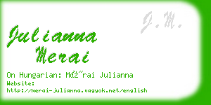 julianna merai business card